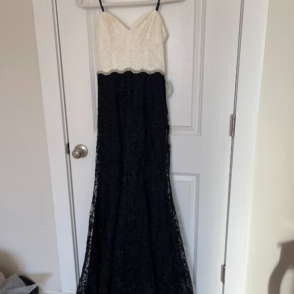 Tulle Black and White Prom/Wedding guest dress - Picture 5 of 11